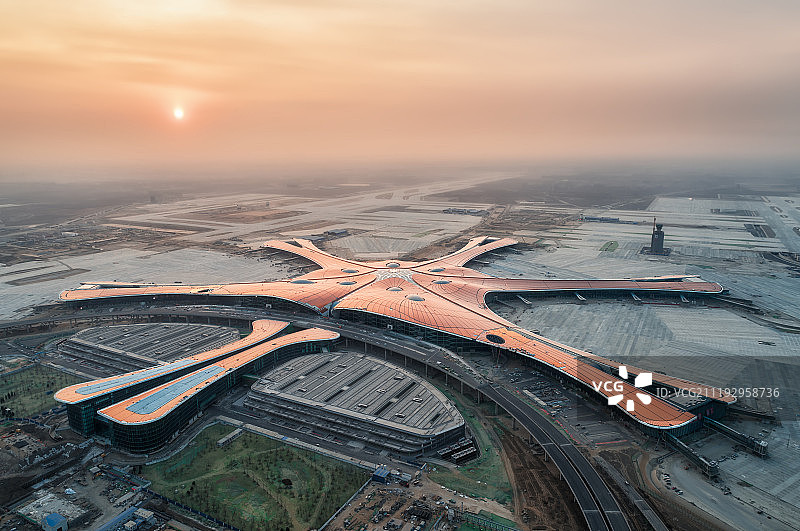 北京大兴新机场图片素材