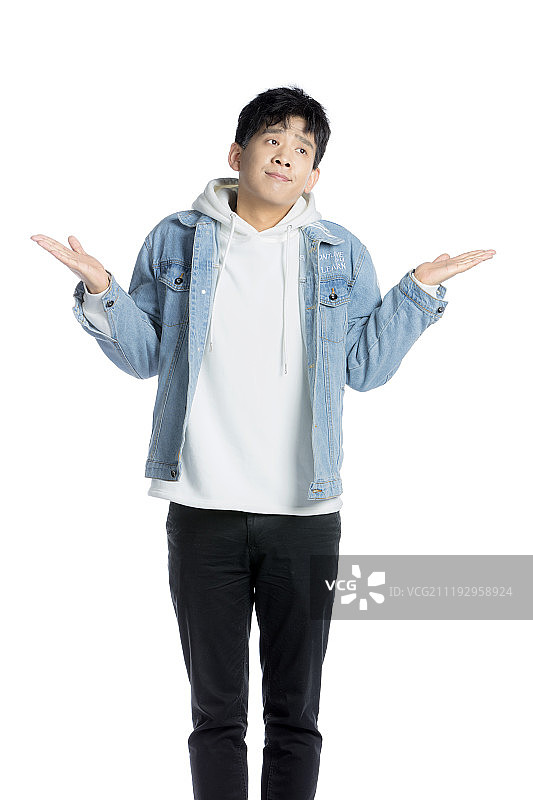 感到困惑的年轻男子图片素材