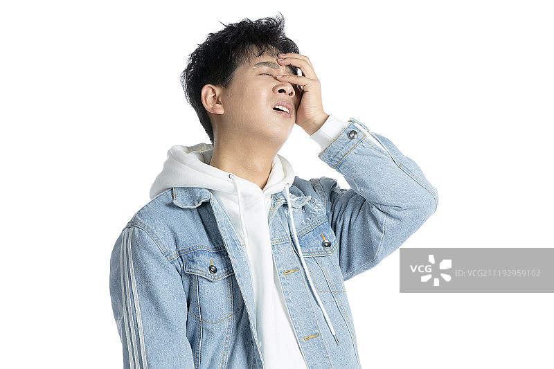 伤心的年轻男子图片素材