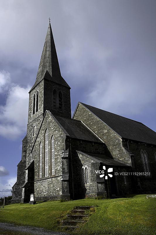爱尔兰共和国戈尔韦郡克利夫登基督教堂图片素材