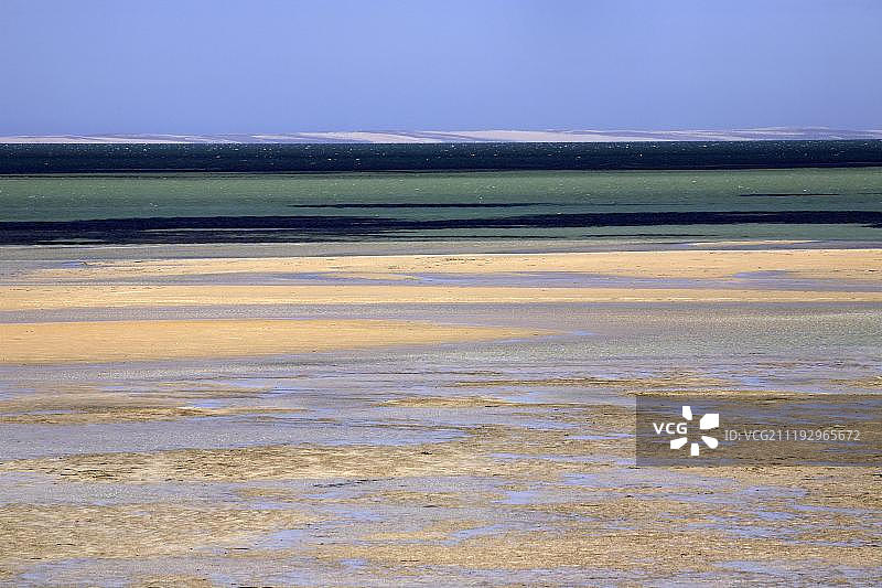 澳大利亚西北部德纳姆的印度洋海岸线图片素材