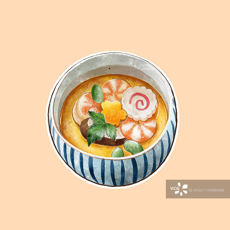 鲜虾鸡蛋羹图片素材