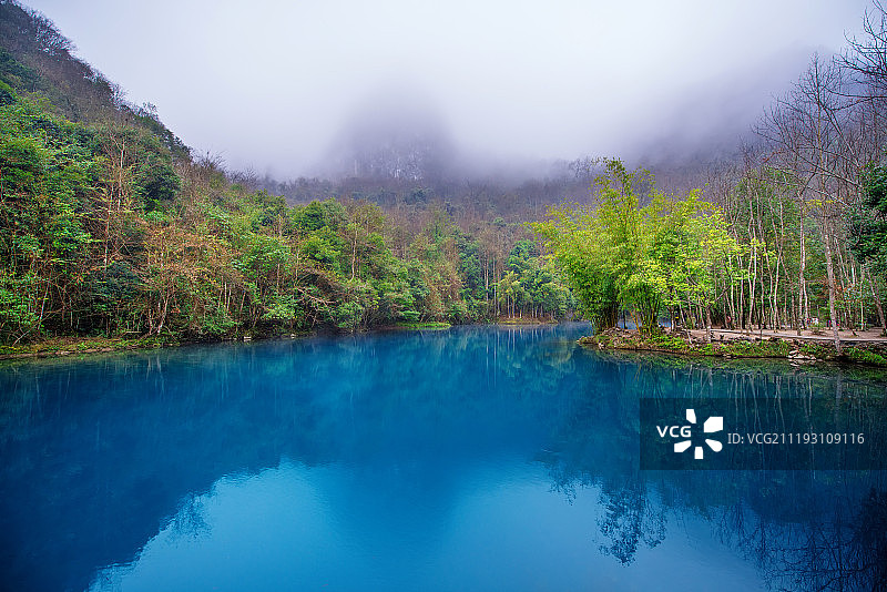 贵州荔波小七孔卧龙潭图片素材