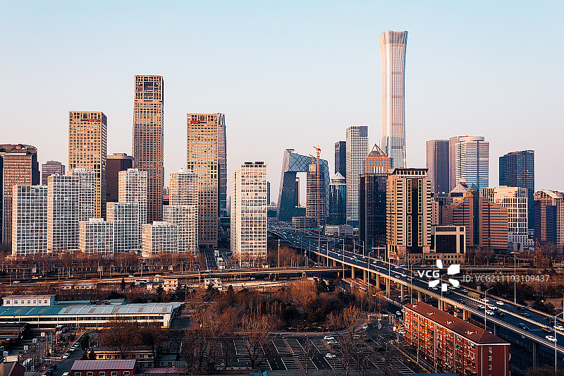 北京国贸CBD建筑群图片素材