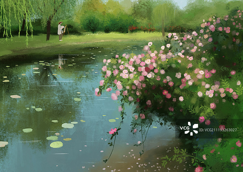 春色繁花图片素材