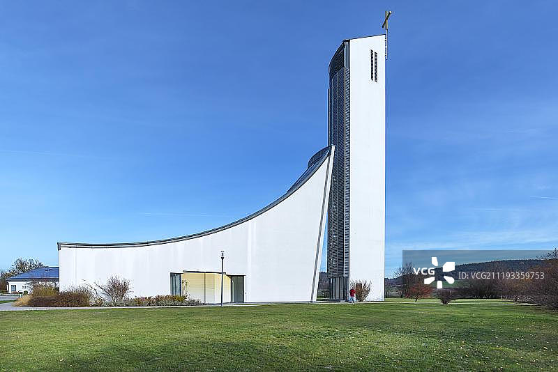 德国巴伐利亚州高速公路教堂圣克里斯托弗图片素材