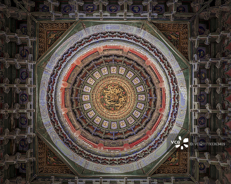 北京故宫藻井图片素材