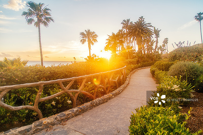 海边落日风景图片素材