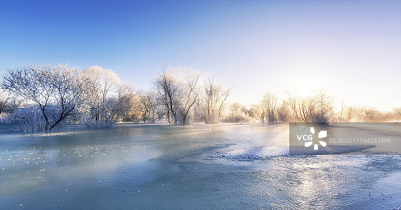 内蒙古雾凇图片素材