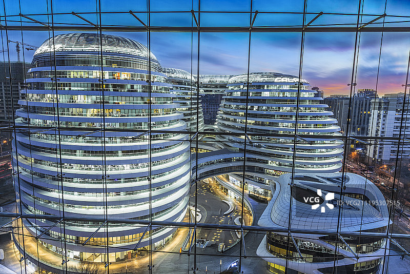 北京银河SOHO风光图片素材