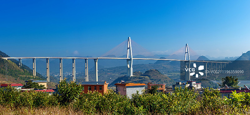 汕昆高速贵州兴义马岭河大桥图片素材