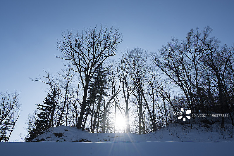 长白山天池万达滑雪场图片素材