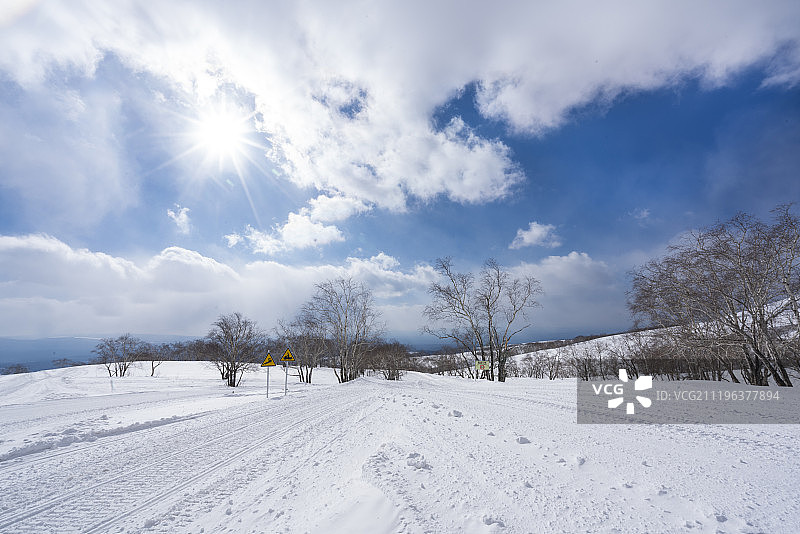 长白山天池万达滑雪场图片素材