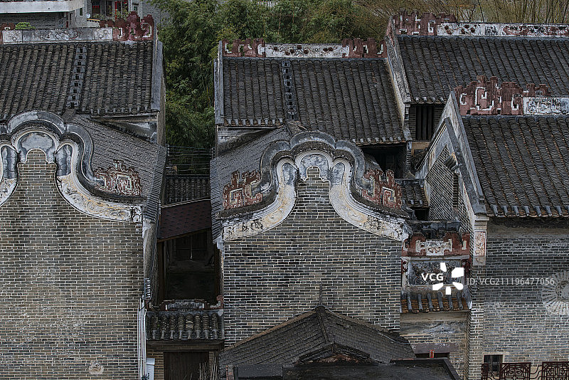 岭南建筑锅耳屋图片素材