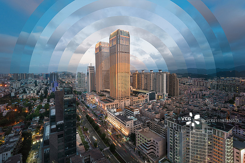 中山市利和金融中心时间切片图片素材