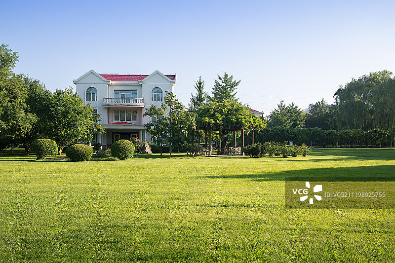 园林绿化高档社区图片素材