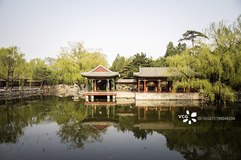 北京颐和园之谐趣园图片素材