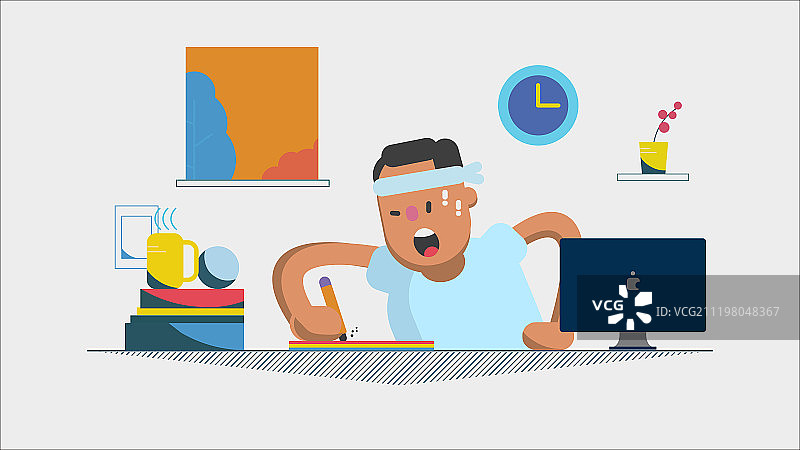 办公室职场忙碌工作学习图片素材