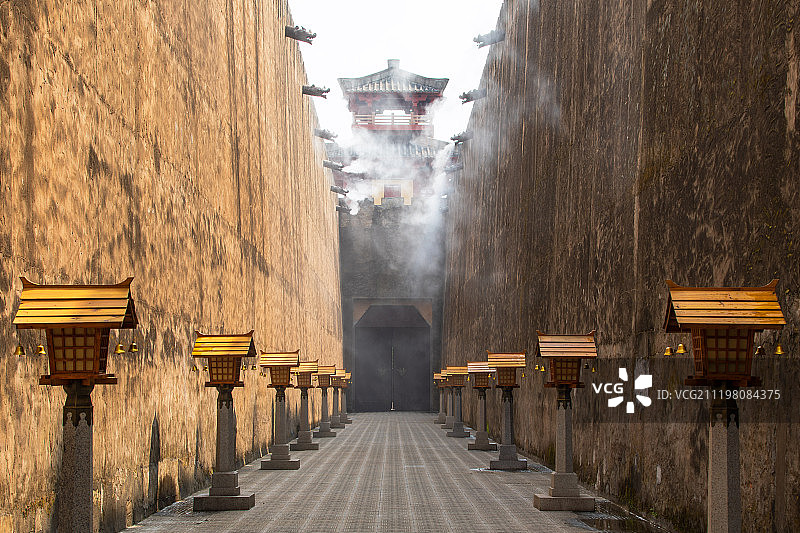 金华横店影视城秦王宫图片素材