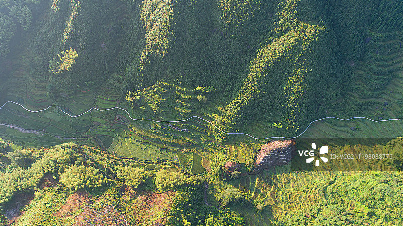 浙江丽水庆元百山祖合湖村图片素材