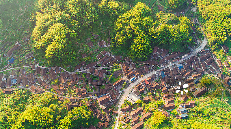 浙江丽水庆元百山祖合湖村图片素材