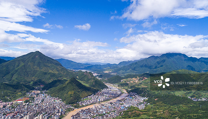 浙江丽水庆元县城图片素材