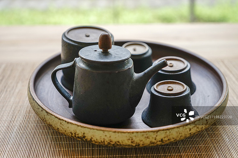 陶制茶具图片素材