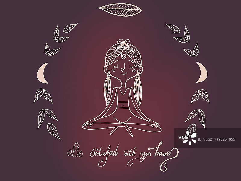 瑜伽系列插画图片素材