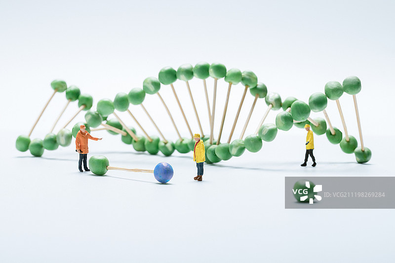 基因工程工程师DNA双螺旋生物科技图片素材