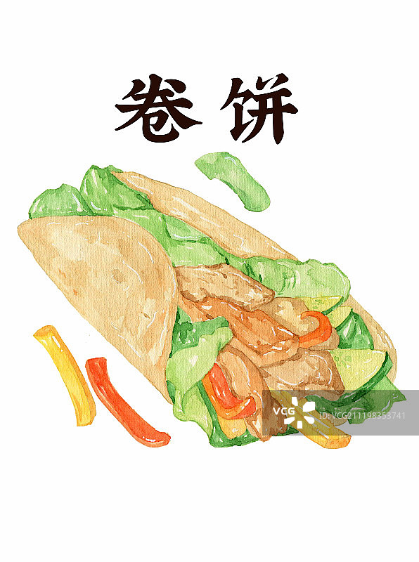 卷饼图片素材
