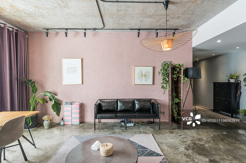 工业风家居内部空间图片素材