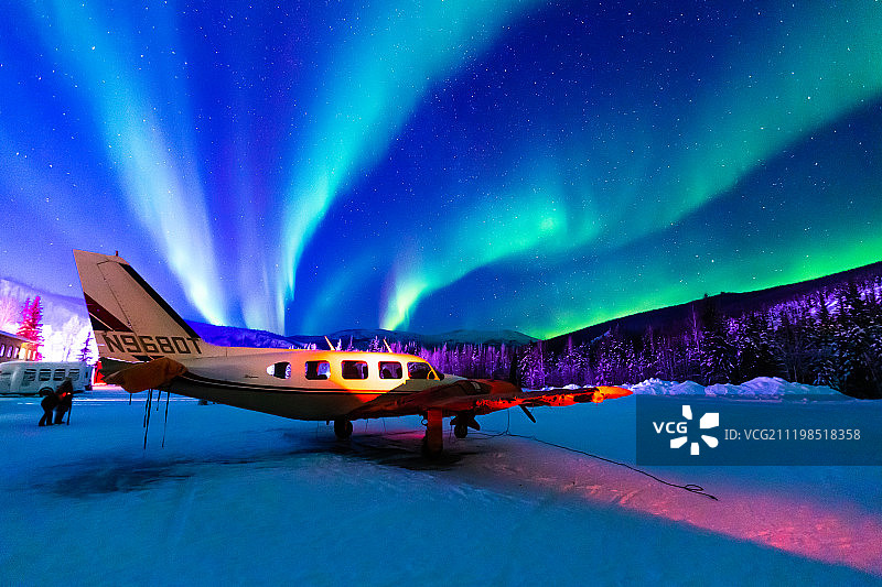 阿拉斯加的极光  Aurora of Alaska图片素材