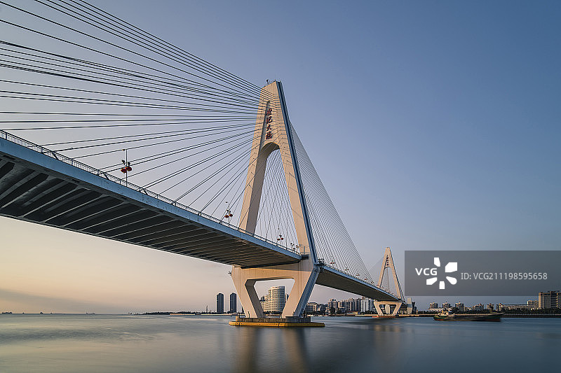 海南世纪大桥图片素材