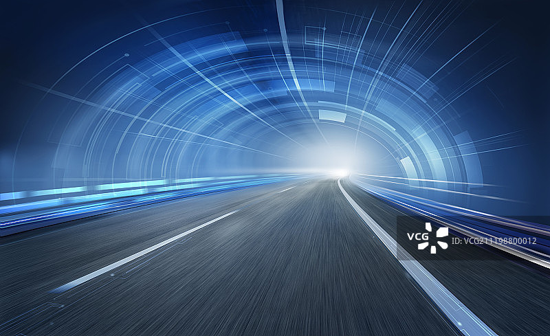 科技隧道图片素材