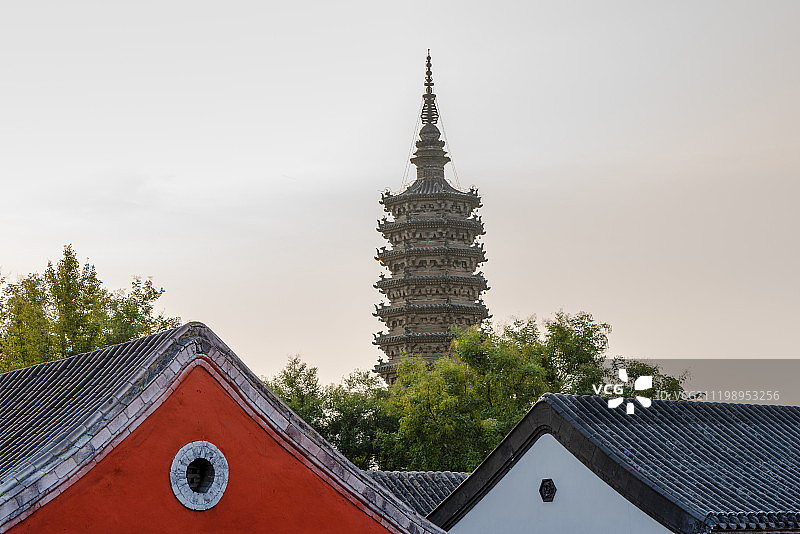正定古城临济寺澄灵塔图片素材