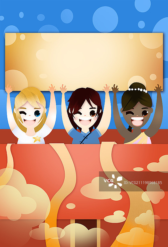 不同种族的女士图片素材