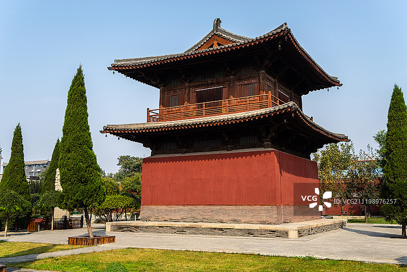 正定古城开元寺钟楼图片素材