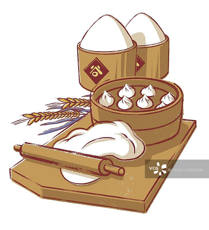 五谷面食丰收图片素材
