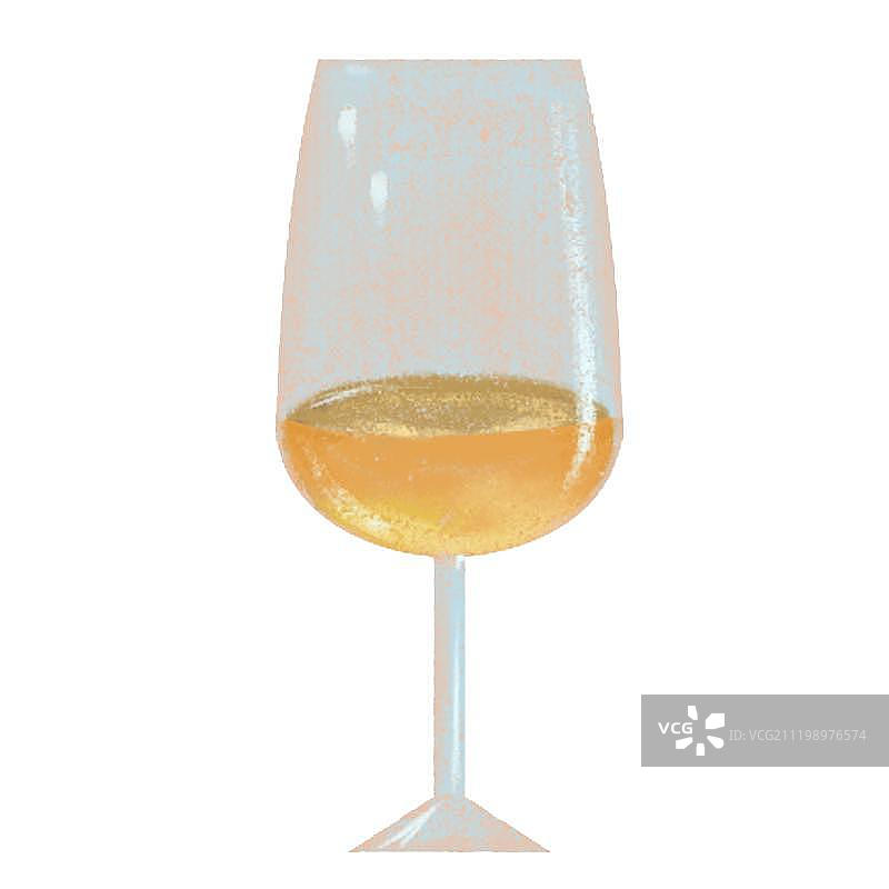 倒入酒水的高脚酒杯图片素材