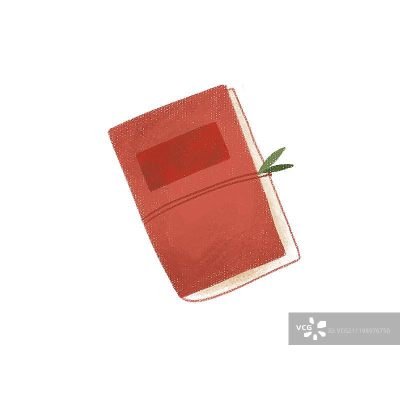 清新复古的红色本子图片素材