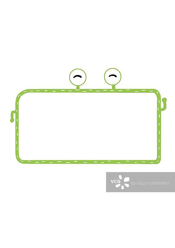 可爱的青蛙边框图片素材