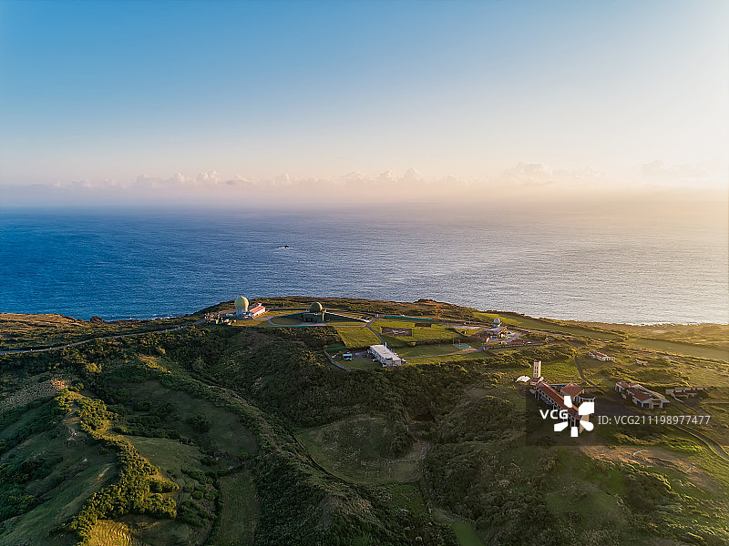 台湾南部恒春镇垦丁户外风光航拍视角图片素材