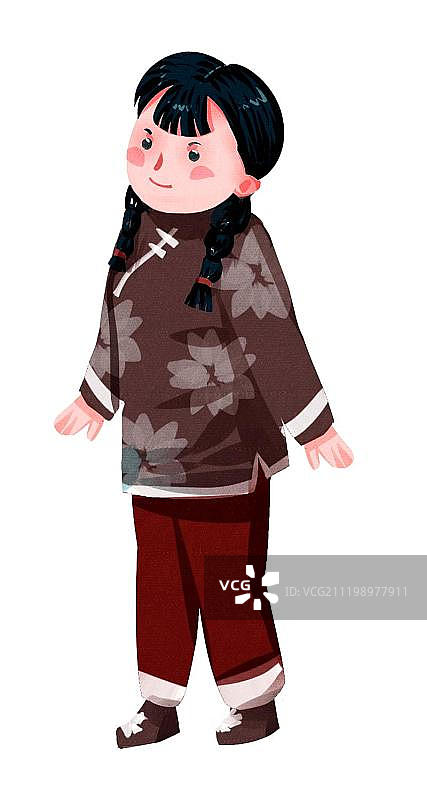 中国风女孩图片素材