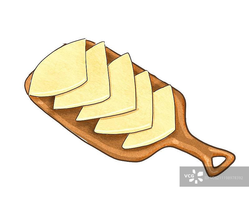 一盘立春春饼图片素材