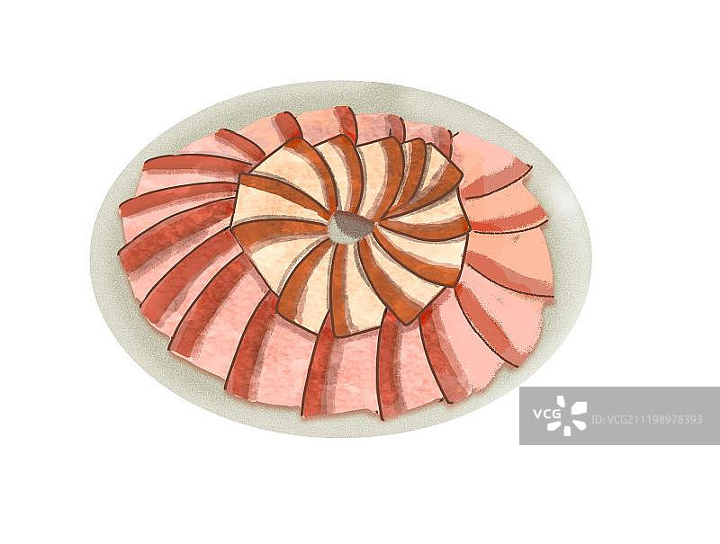 一盘酱牛肉图片素材