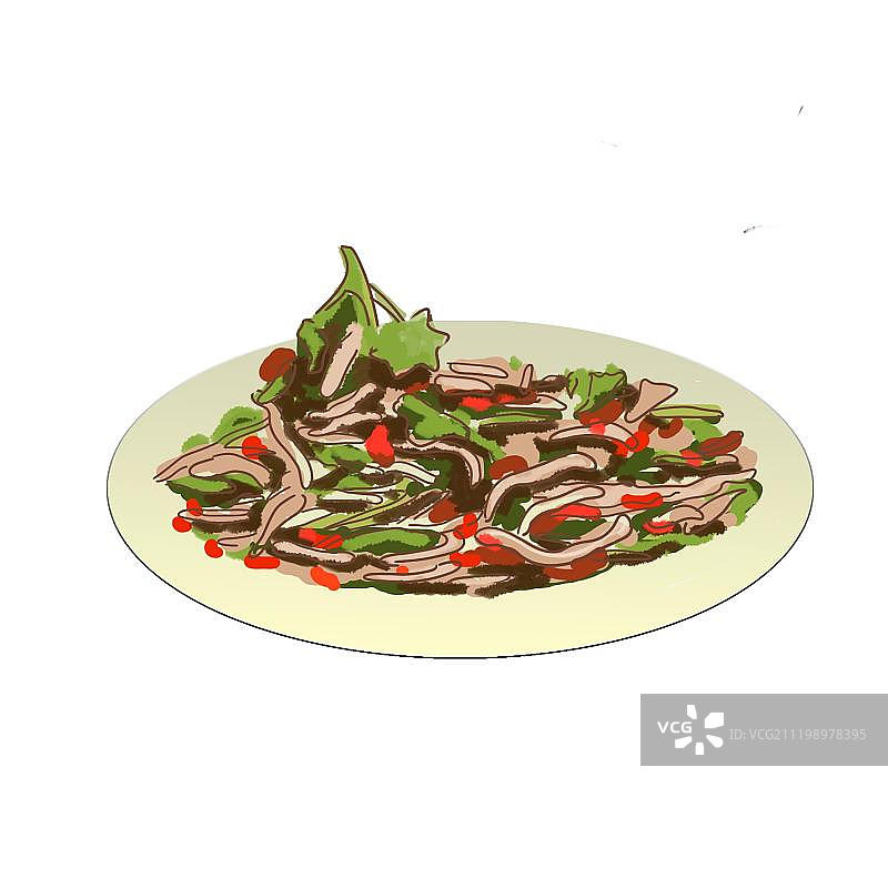 一盘炒合菜图片素材