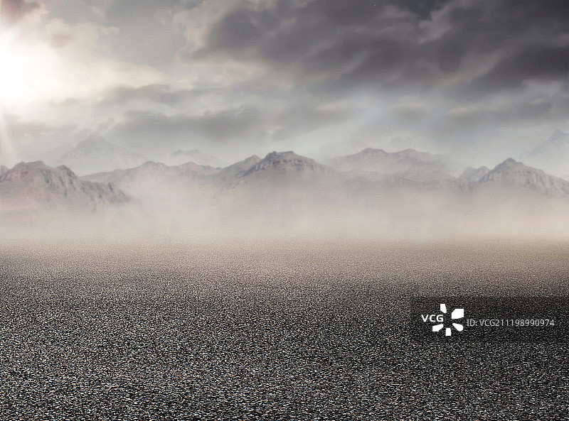 亚洲高原风光-汽车广告背景图图片素材