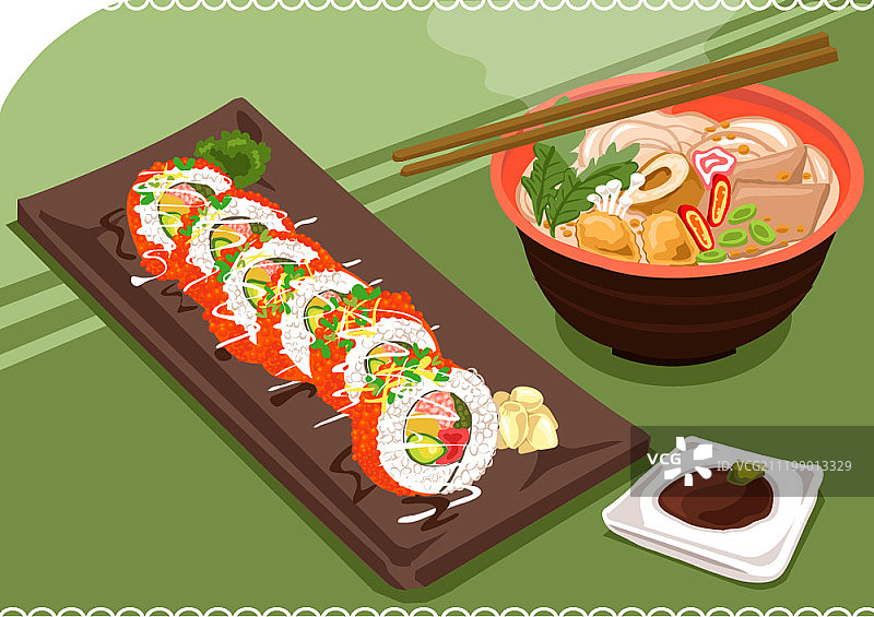 食物矢量插画图片素材