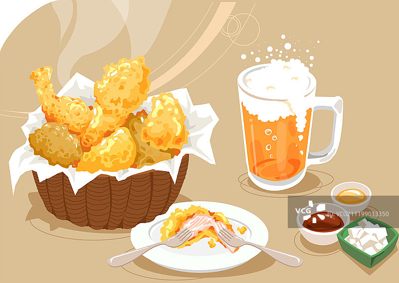 食物矢量插画图片素材