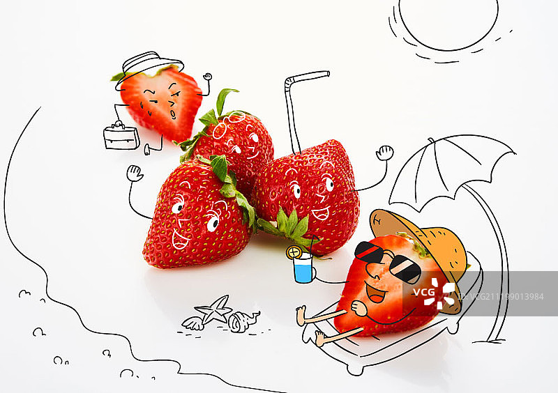 插图与日常物品结合图片素材